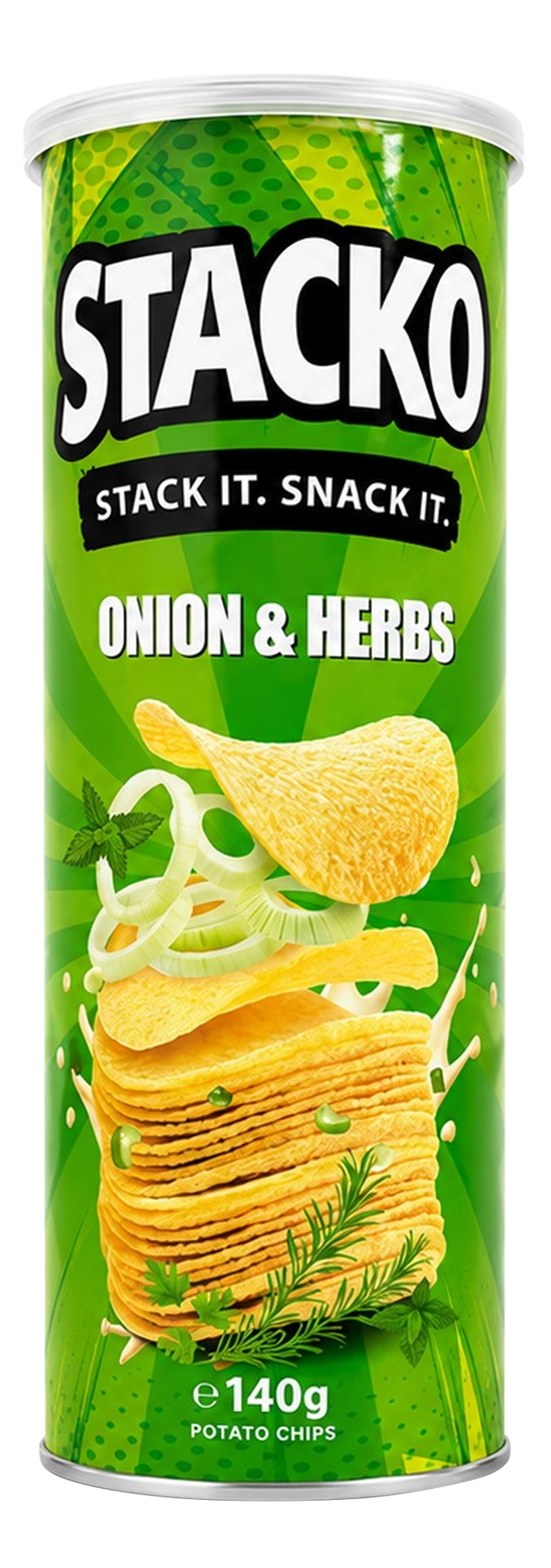 Stacko Onion & Herbs 140g can